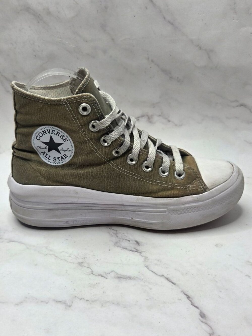 Converse Chuck Taylor All Star Move Platform High Top Sneakers Green Women's 8